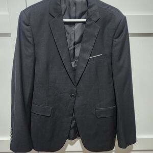 Source Unknown Charcoal Men's Blazer